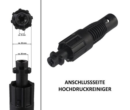 Adaptateur 2 Accessoires Parkside adaptés au pistolet Kärcher, 9,99 €
