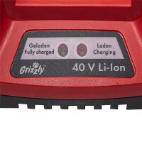 Caricatore rapido Grizzly Tools 40V, 1,25h, adatto al sistema 40 Volt
