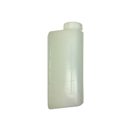Oil-petrol mixture measuring bottle