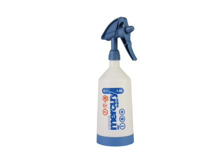 5 Stück Mercury Super PRO+ 360 Grad VITON blau Sprühflasche 1,0 Liter