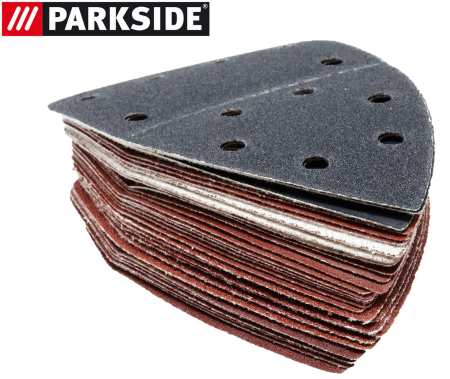Set brusnih listova 30 komada za drvo, kamen, lak za Parkside ručni brusilac PHS 160 E5 - LIDL IAN 291795, 303400
