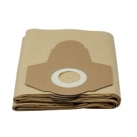 Paper filter bag brown 15 litres single
