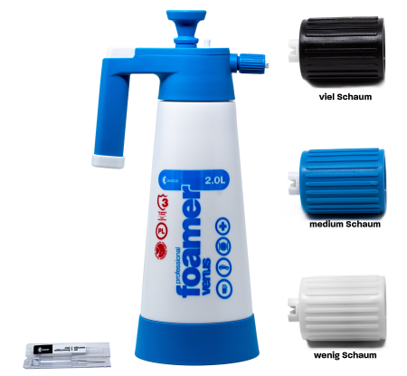 Kwazar Venus Super Foamer Cleaning Pro+ Viton 2L Box mit Zubehör
