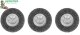 3er Set Fugenbürste passend für elektrische Fugenbürste gartenteile EFB 4010 Metall / Draht / runde Drahtbürste / Metallbürste