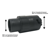 Staubsaugerschlauch Set Staubsauger Zubehör 3 m passend für Caramba Auto 5.0 Nass Trocken Sauger inkl. 4 Adaptern für 36 35 mm Schlauchsysteme