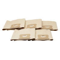 Paper filter bag 5-pack, small, brown