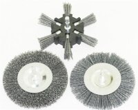 Grizzly Tools Ersatz Fugenbürsten 3er Set: Metall, Kunststoff (schmal) und Kunststoff (breit)