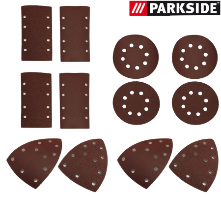 Parkside Schleifpapier Set 12 teilig