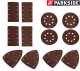 Parkside Schleifpapier Set 12 teilig