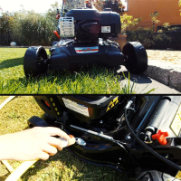 Grizzly Tools Benzin Rasenmäher BRM 42 B&S 6 fach Höhenverstellung Briggs & Stratton Motor