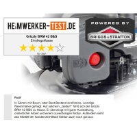 Grizzly Tools Benzin Rasenmäher BRM 42 B&S 6 fach Höhenverstellung Briggs & Stratton Motor