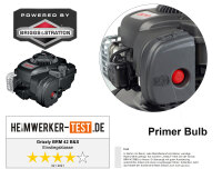 Grizzly Tools Benzin Rasenmäher BRM 42 B&S 6 fach Höhenverstellung Briggs & Stratton Motor