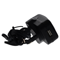 Netzteil (5 V/2,1 A),  USB-C-Ladekabel (UK)