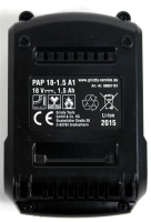 PARKSIDE AKKU 18V 1,5Ah PAP 18-1.5 A1