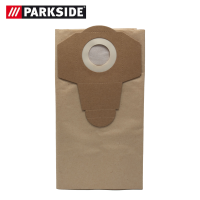 Parkside papirne kese za filter, 20 L, pakovanje od 5 komada, braon