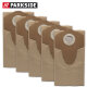 Parkside paper filter bag, 20 L, pack of 5, brown
