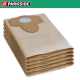 Parkside Papierfilterbeutel, 30 L, 5er Pack, braun