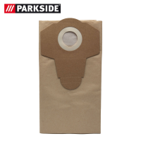 Parkside Papierfilterbeutel, 30 L, braun