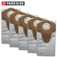 Parkside Feinstaubfilterbeutel, 30 L, 5er Pack, weiß