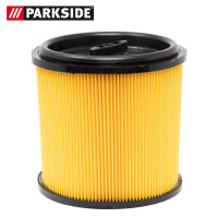Parkside dry filter / pleated filter / lamellar filter with bayonet lid, open on both sides