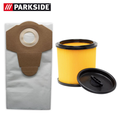 Parkside Trocken-Saugen-Set Profi, 20 L, weiß