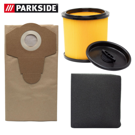 Parkside Nass-Trocken-Saugen-Set Profi, 30 L, braun