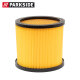 Parkside Trockenfilter / Faltenfilter / Lamellenfilter mit Bajonettverschluss, mit Stahlinnengitter, einseitig offen, gelb