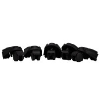 Swivel castor with accessory holder, 5 pieces