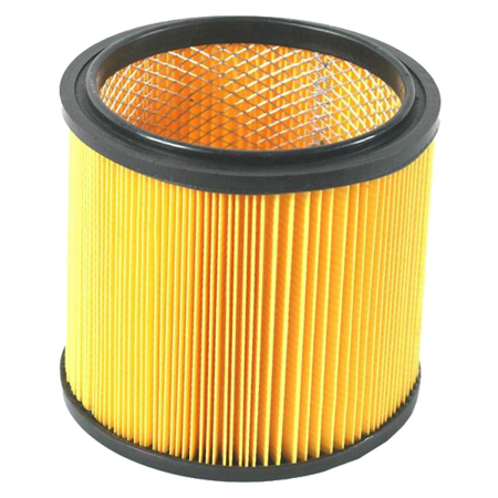 Parkside Trockenfilter / Faltenfilter / Lamellenfilter mit Bajonettverschluss, mit Stahlinnengitter, einseitig offen, klein, gelb