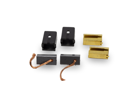 Carbon brushes with holder