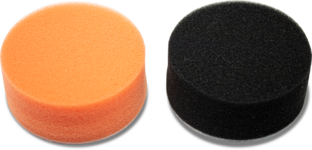 Polierhauben-Set orange + schwarz Ø75mm