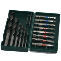 Bohrer + Bitbox, 17-teilig