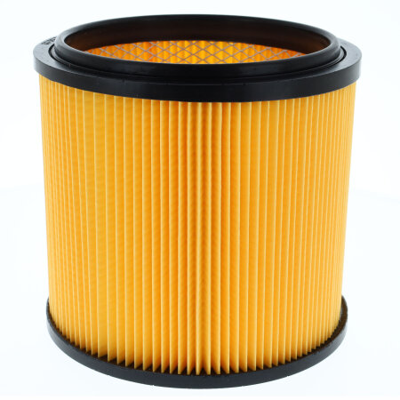 Dry filter / pleated filter / lamella filter without cover, with steel inner grille, open on both sides