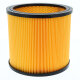 Dry filter / pleated filter / lamella filter without cover, with steel inner grille, open on both sides