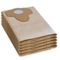 Paper filter bag, 30 l, pack of 5, brown 