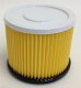 Dry filter / pleated filter / lamella filter without cover, with steel inner grille, open on one side