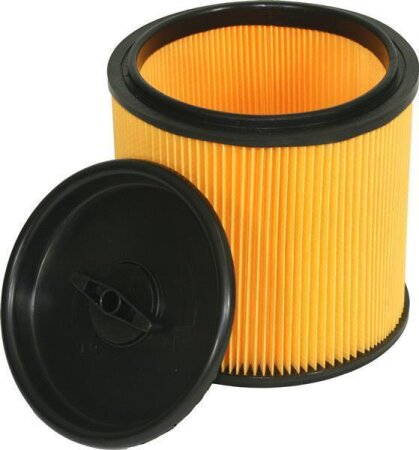 Dry filter / pleated filter / lamella filter with bayonet lid, open on both sides