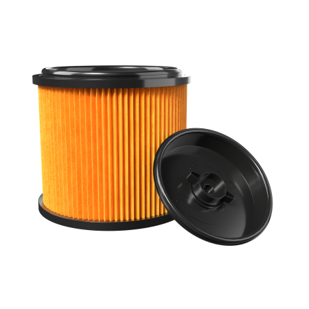 Droogfilter / vouwfilter / lamellenfilter met bajonetdeksel, aan beide zijden open