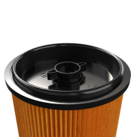Droogfilter / vouwfilter / lamellenfilter met bajonetdeksel, aan beide zijden open