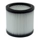 Pleated filter ash vacuum cleaner