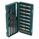 Boor + bit doos, 18 stuks
