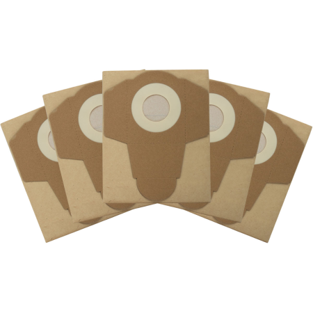 Papierbeutel braun, 15 Liter, 5er Pack