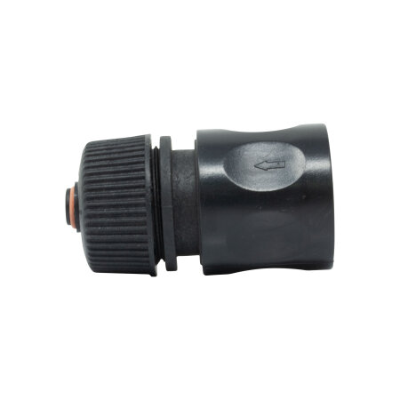 Quick connector with garden hose adapter