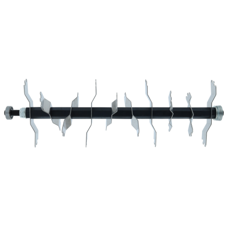 Scarifier roller with knife