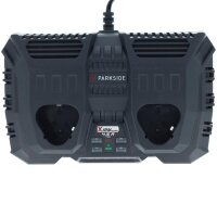 Double chargeur rapide Parkside 12V 4,5 Ah 2x12V PDSLG 12 A1 version UK pour les appareils de la famille Parkside X 12V