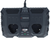 Parkside 12V двоструки брзи пуњач 4,5 Ah 2x12V PDSLG 12 A1 УК-верзија за уређаје из Parkside X12V породице