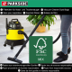 Parkside Papierfilterbeutel, 30 L, 10er Pack, braun