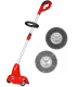 B-Ware Grizzly Tools Elektro Fugenbürste EFB 401, 400 W, verstellbarer Teleskopstiel, werkzeugloser Bürstenwechsel, Spritzschutz,  inklusive 2 Arbeitsbürsten