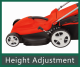 B-Ware Elektro Rasenmäher Grizzly Tools EM 1744 HW
