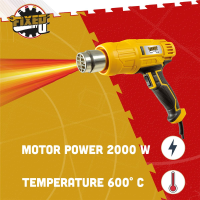 B-Ware FixedbyU Elektro-Heißluftpistole, 2000 Watt,...